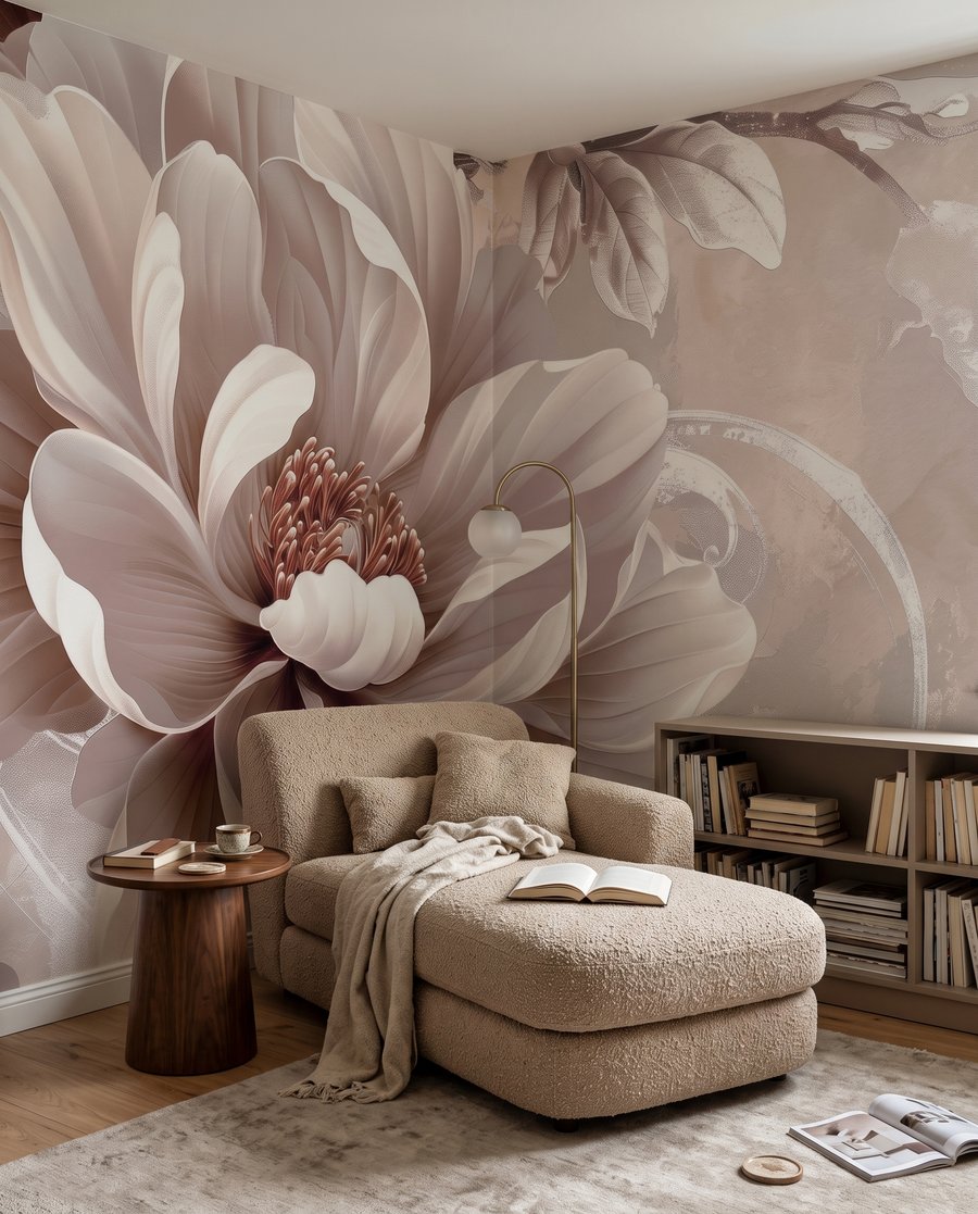 Flor cor de creme — interior 1