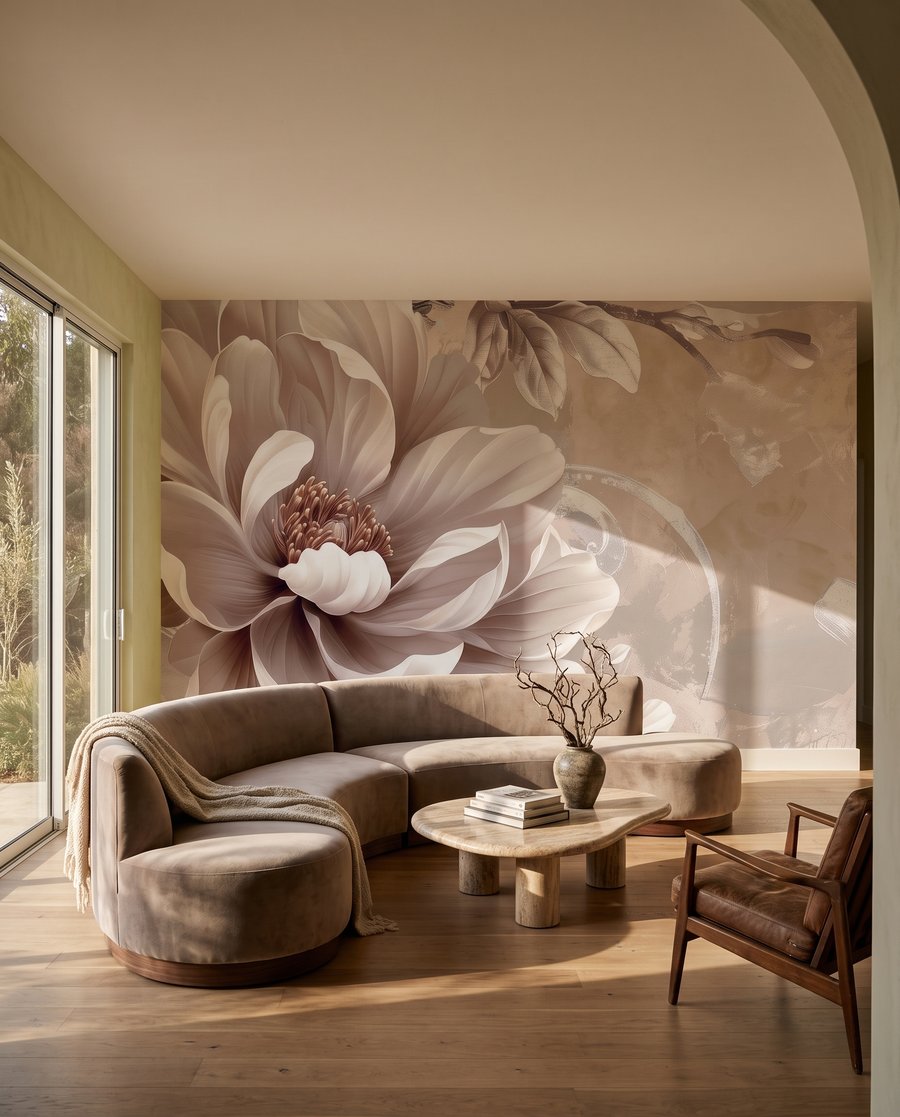 Flor cor de creme — interior 3