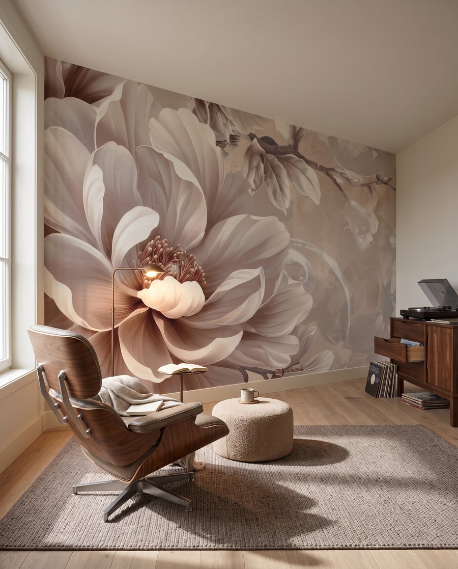 Flor cor de creme — interior 4