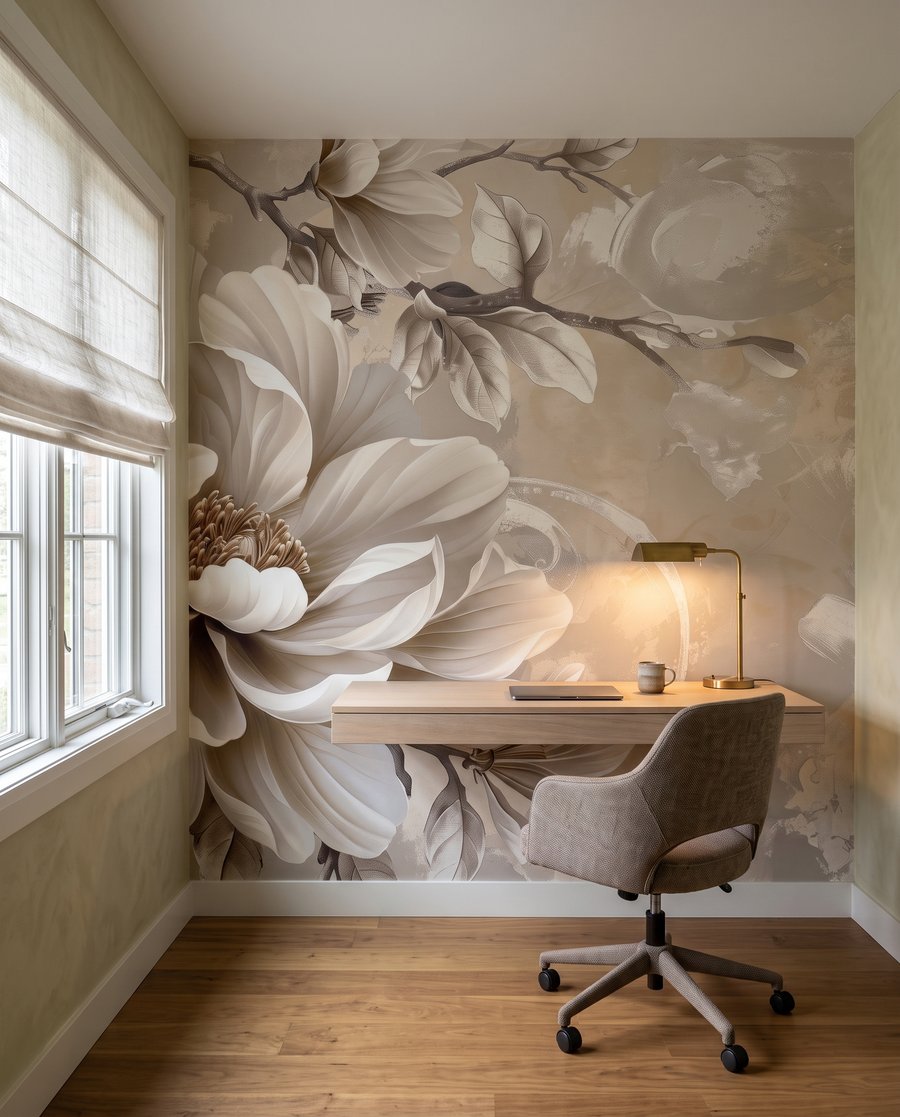 Flor cor de creme — interior 4
