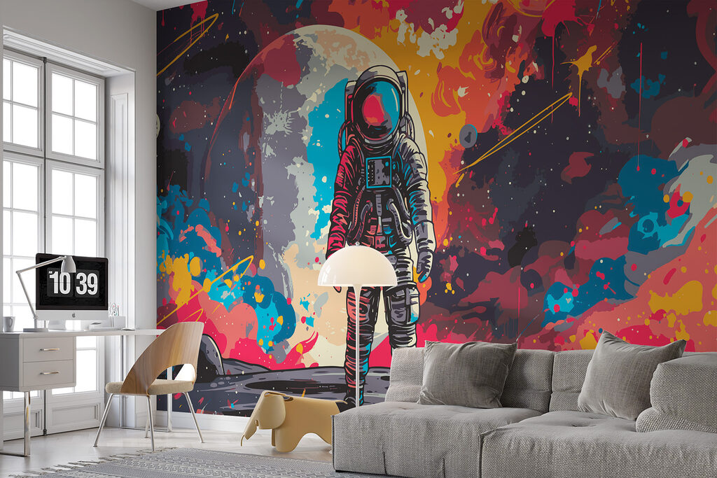 Astronauta entre tintas — interior 1