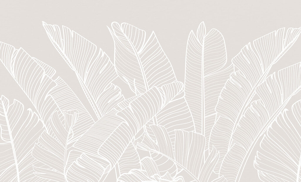 Folhas brancas em linhas — design completo