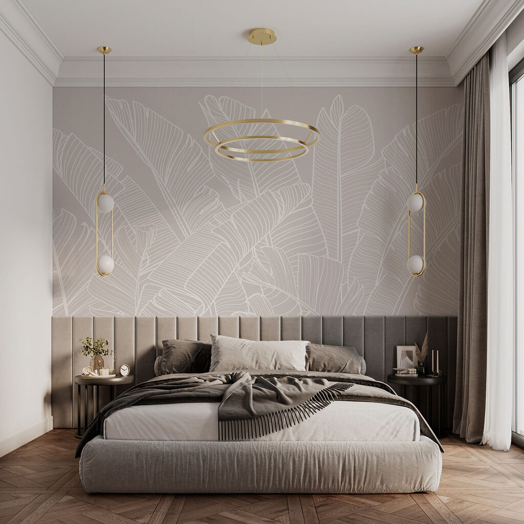 Folhas brancas em linhas — interior 1