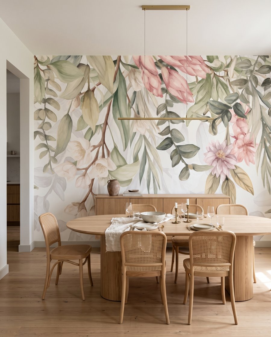 Ramos floridos sobre branco — interior 5