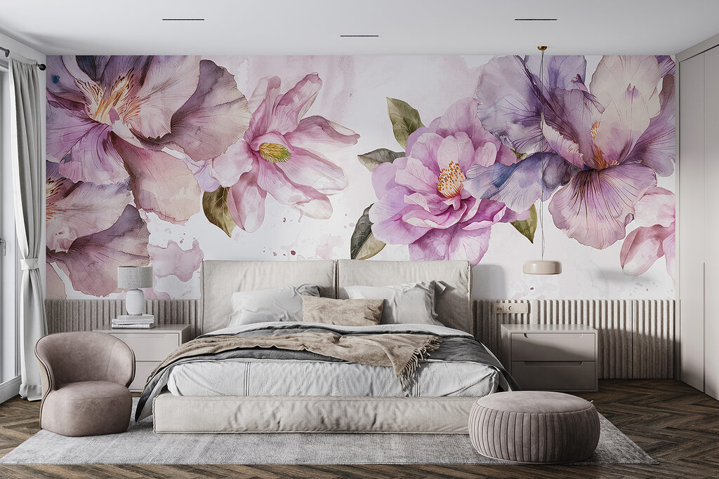 Flores em nuvem colorida — interior 2