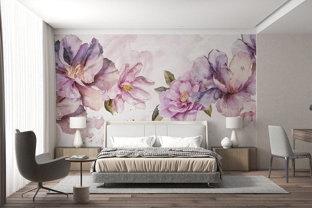 Flores em nuvem colorida — interior 3