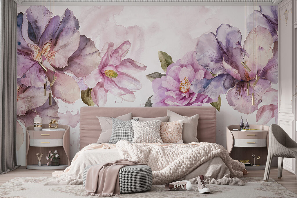 Flores em nuvem colorida — interior 5