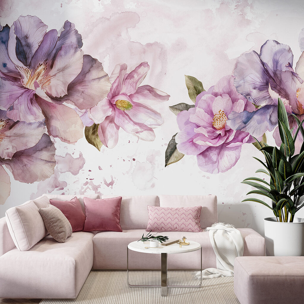 Flores em nuvem colorida — interior 6
