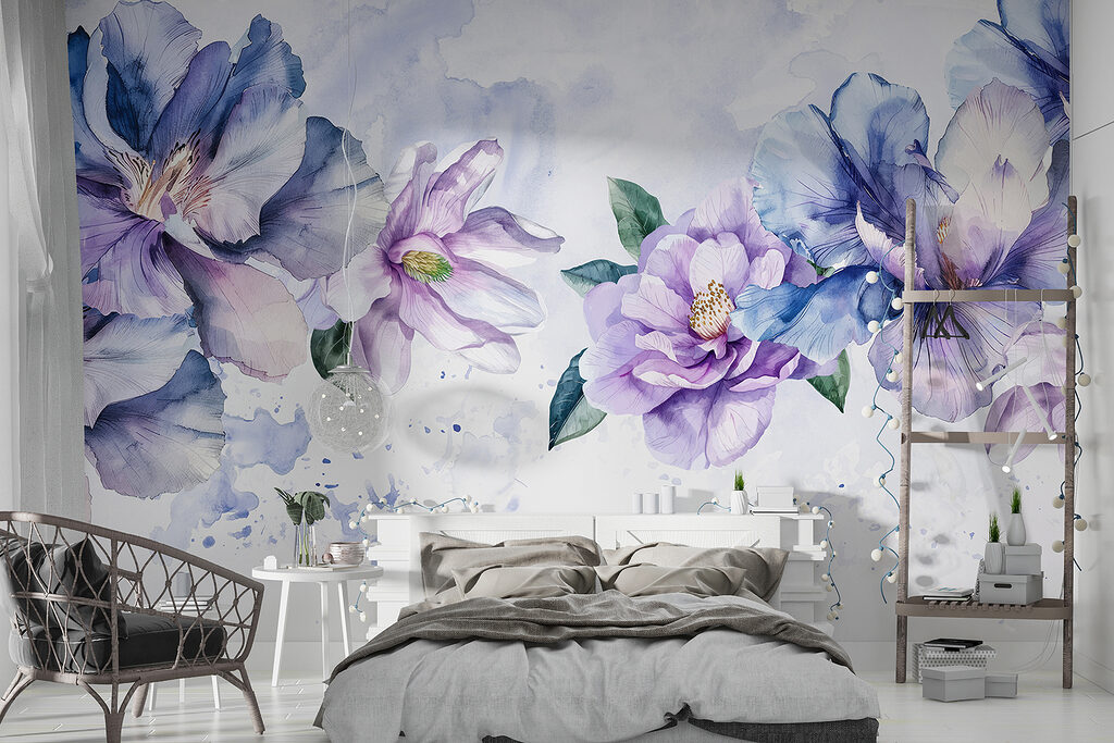 Flores em nuvem colorida — interior 3