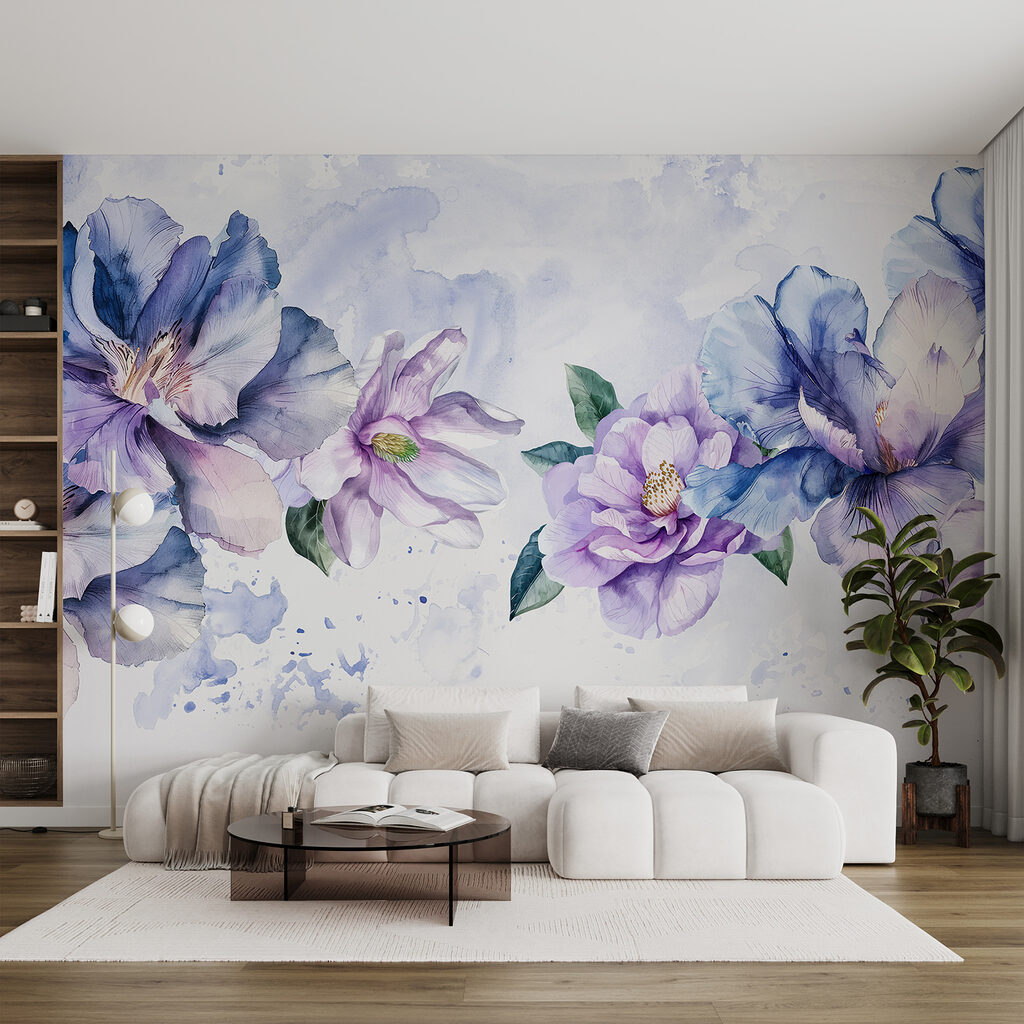 Flores em nuvem colorida — interior 4