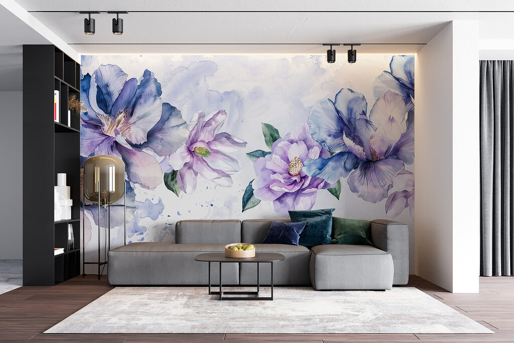 Flores em nuvem colorida — interior 5