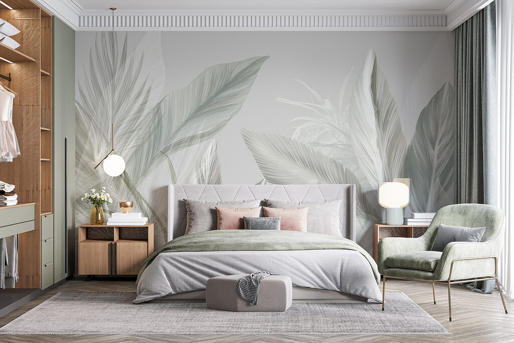 Folhas tropicais em contraluz — interior 2