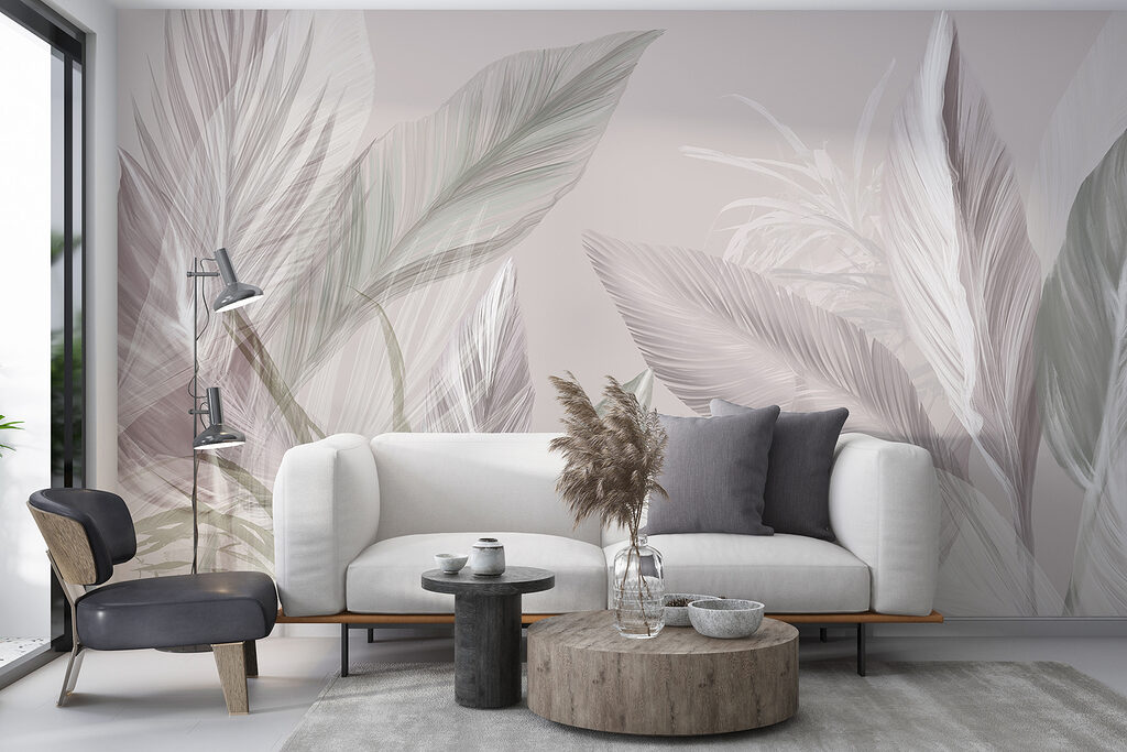 Folhas tropicais em contraluz — interior 5