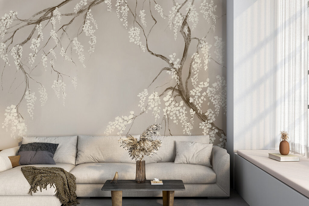 Ramos com flores brancas — interior 3
