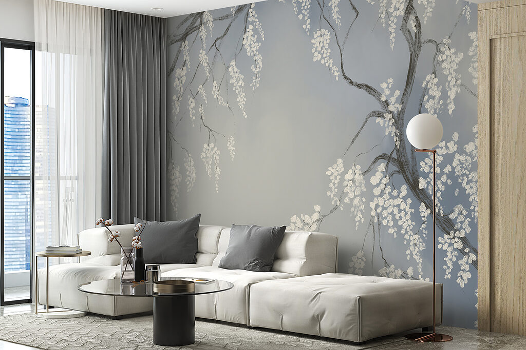 Ramos com flores brancas — interior 2