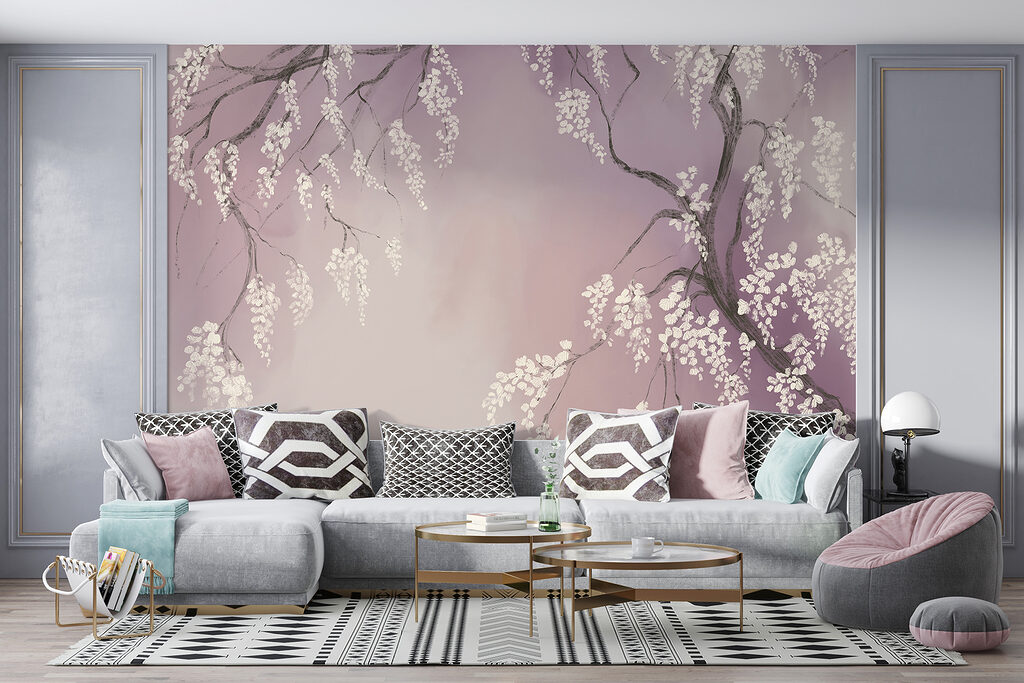 Ramos com flores brancas — interior 3