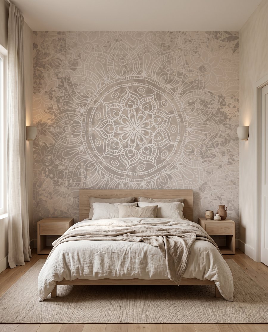 Mandala em rosa desbotado — interior 2