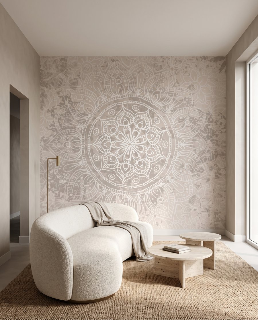 Mandala em rosa desbotado — interior 3