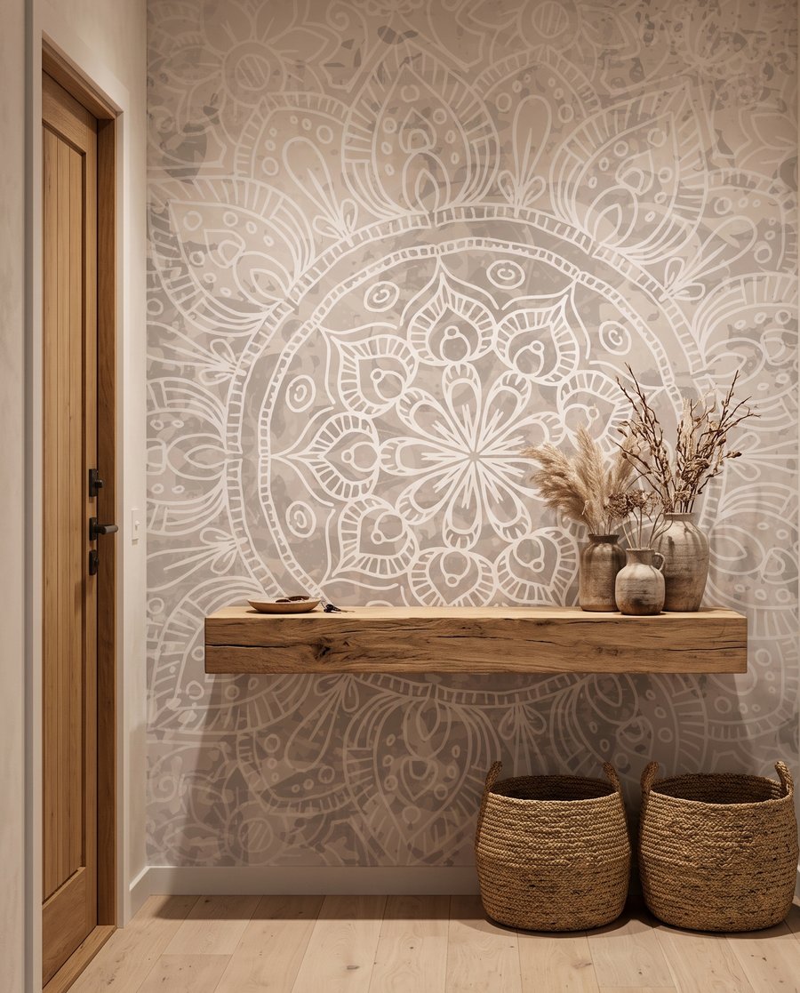 Mandala em rosa desbotado — interior 4