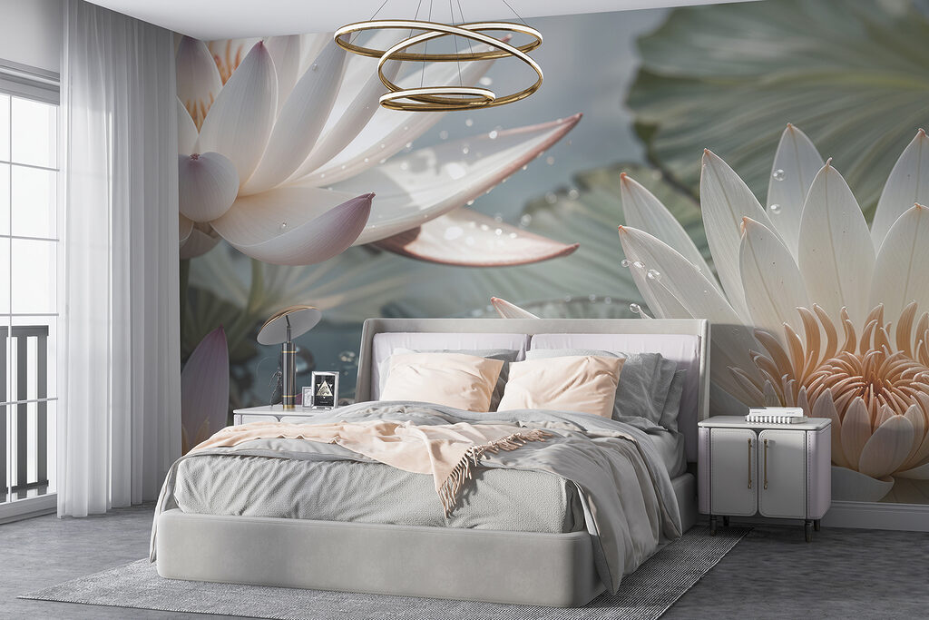 Lótus com gotas — interior 4