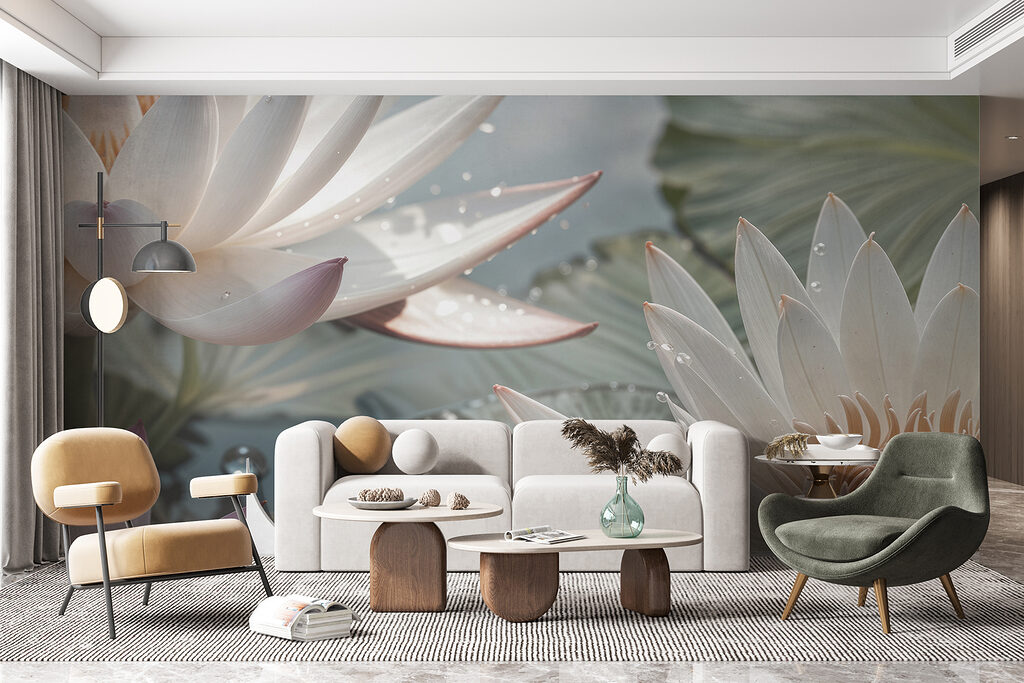 Lótus com gotas — interior 5