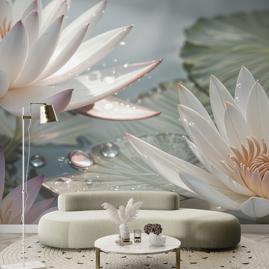 Lótus com gotas — interior 6