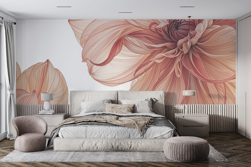 Flor cor de salmão — interior 2