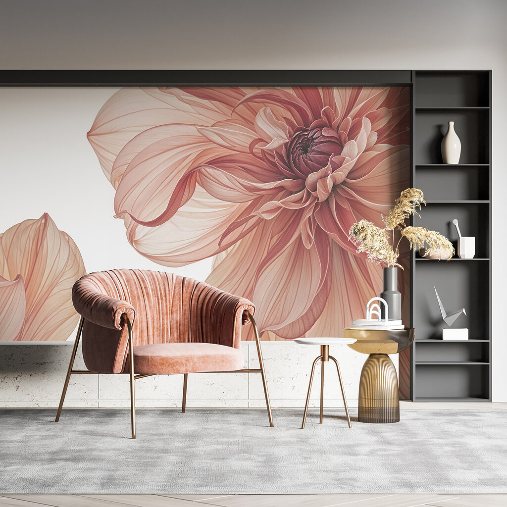 Flor cor de salmão — interior 4