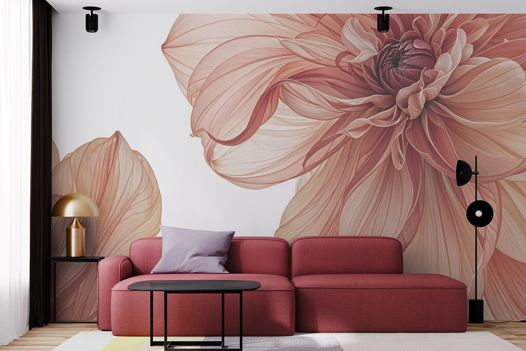 Flor cor de salmão — interior 5