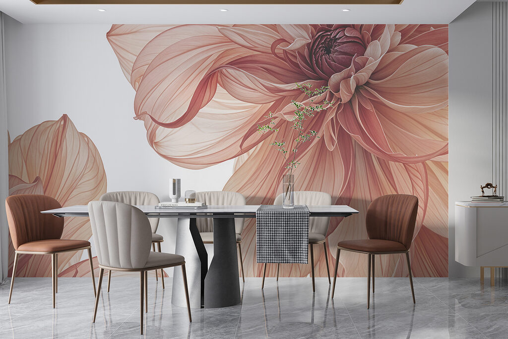 Flor cor de salmão — interior 6