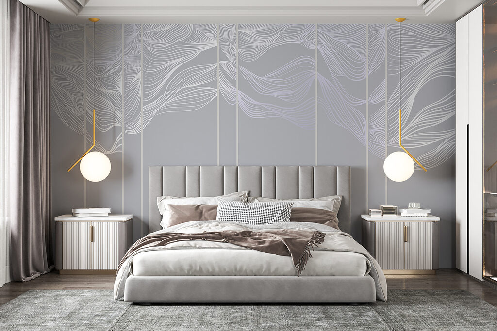 Linhas ondulantes num interior