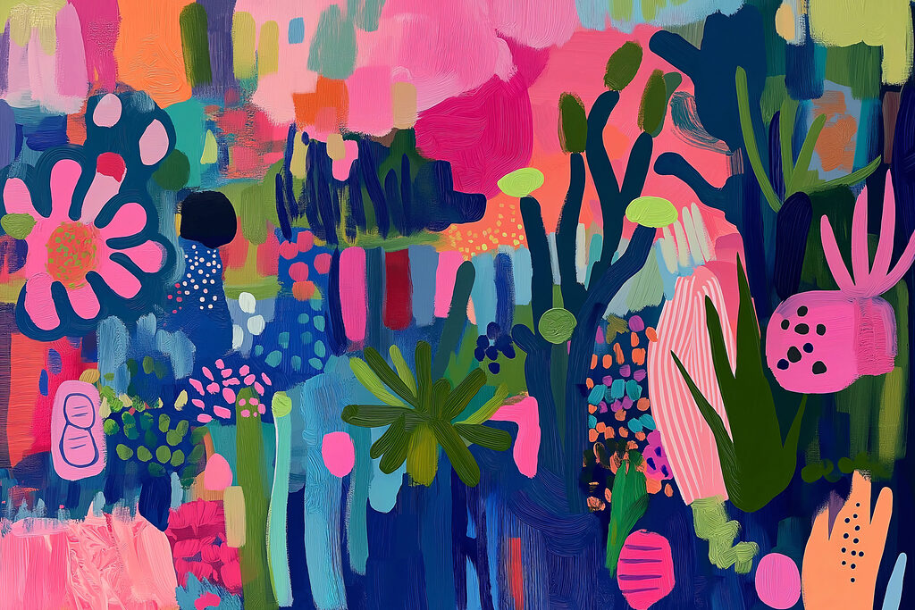 Flores em cores vivas — design completo