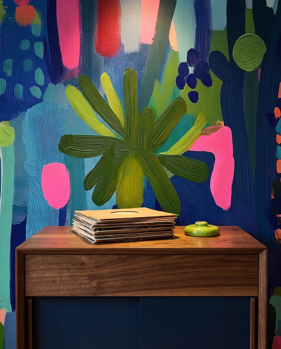 Flores em cores vivas — detalhe