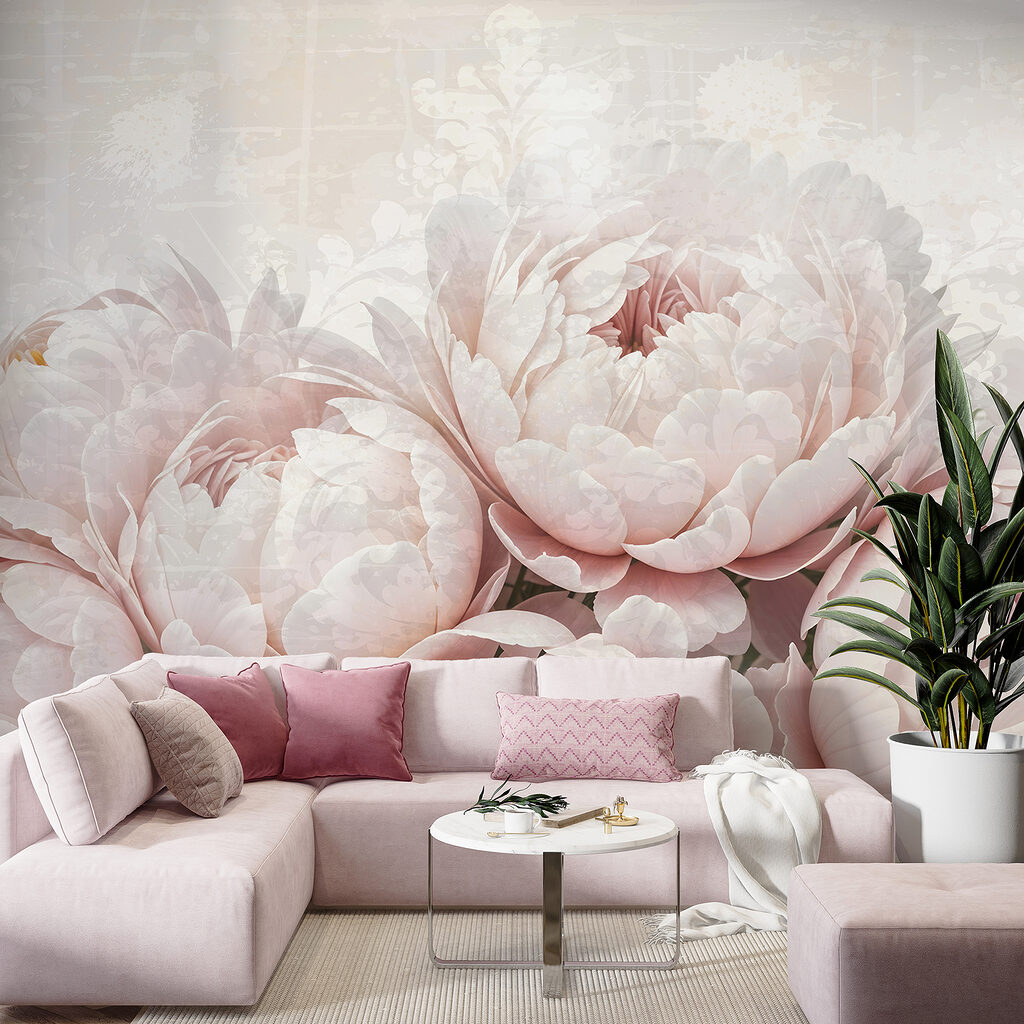 Peónias cor-de-rosa claras — interior 5