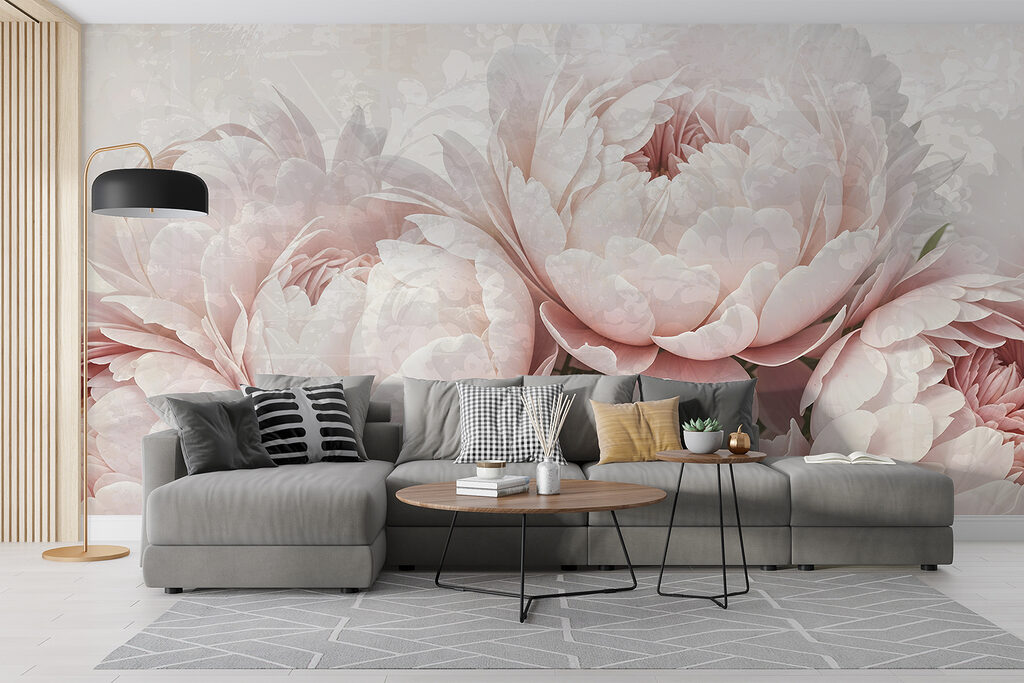 Peónias cor-de-rosa claras — interior 6