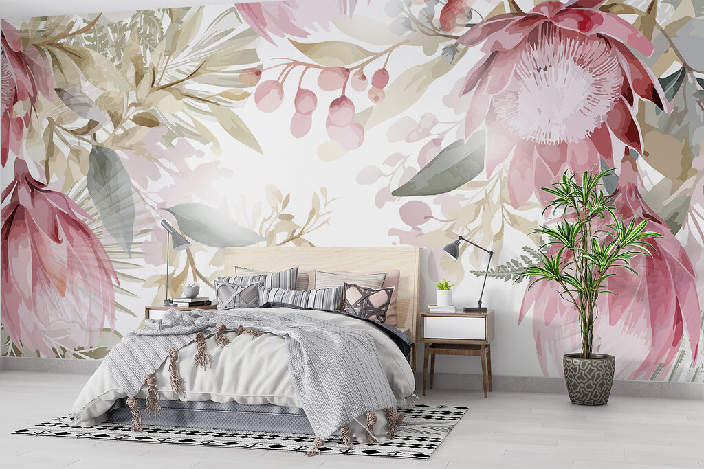 Flores cor-de-rosa no topo — interior 3