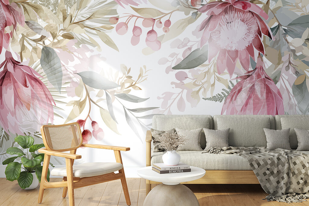 Flores cor-de-rosa no topo — interior 4