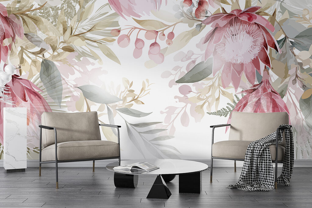 Flores cor-de-rosa no topo — interior 5