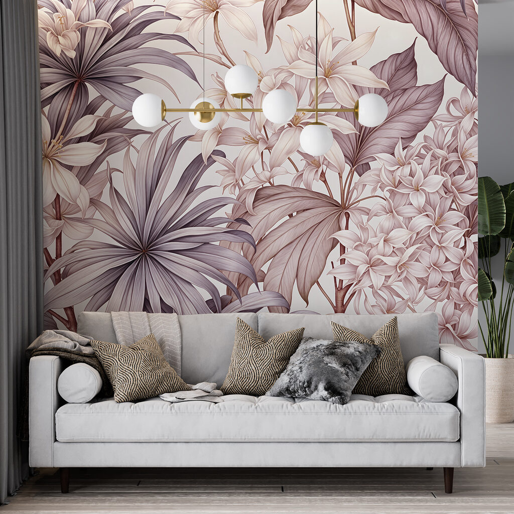 Flores entre folhas — interior 3