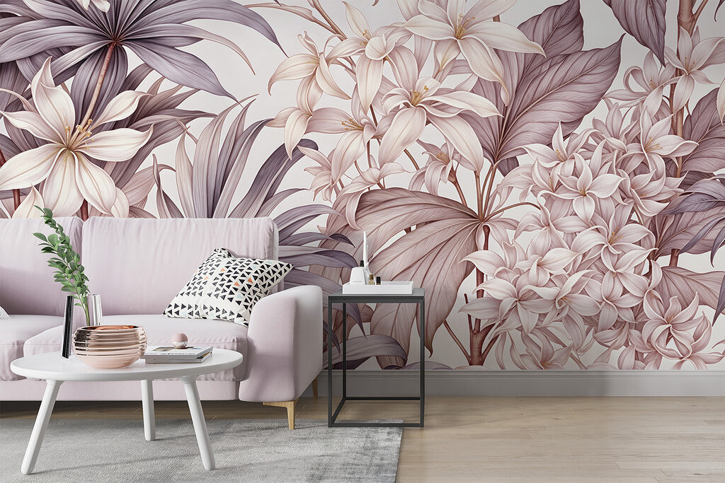 Flores entre folhas — interior 5