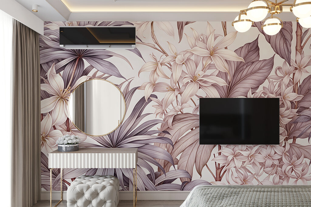 Flores entre folhas — interior 6