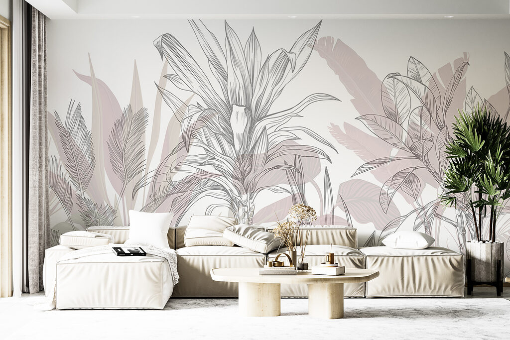 Plantas tropicais em esboço — interior 5