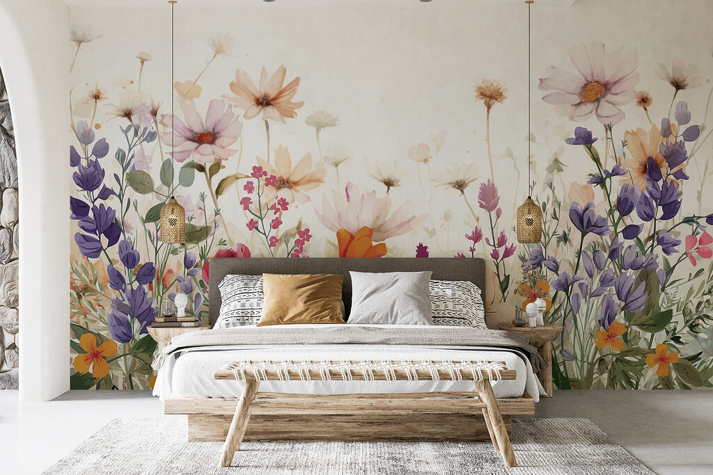 Flores silvestres em fila — interior 3