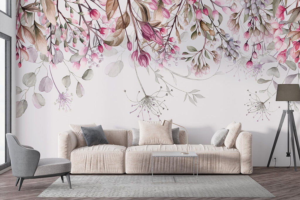 Flores pendentes cor-de-rosa — interior 4