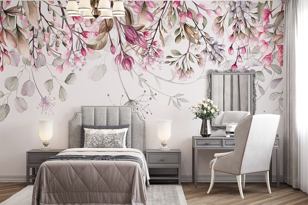 Flores pendentes cor-de-rosa — interior 6