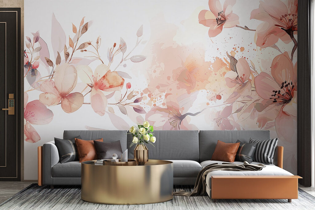 Flores com pinceladas soltas — interior 2