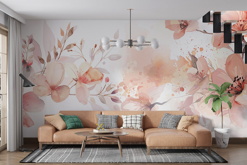 Flores com pinceladas soltas — interior 3