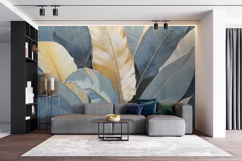 Grandes folhas com nervuras — interior 1