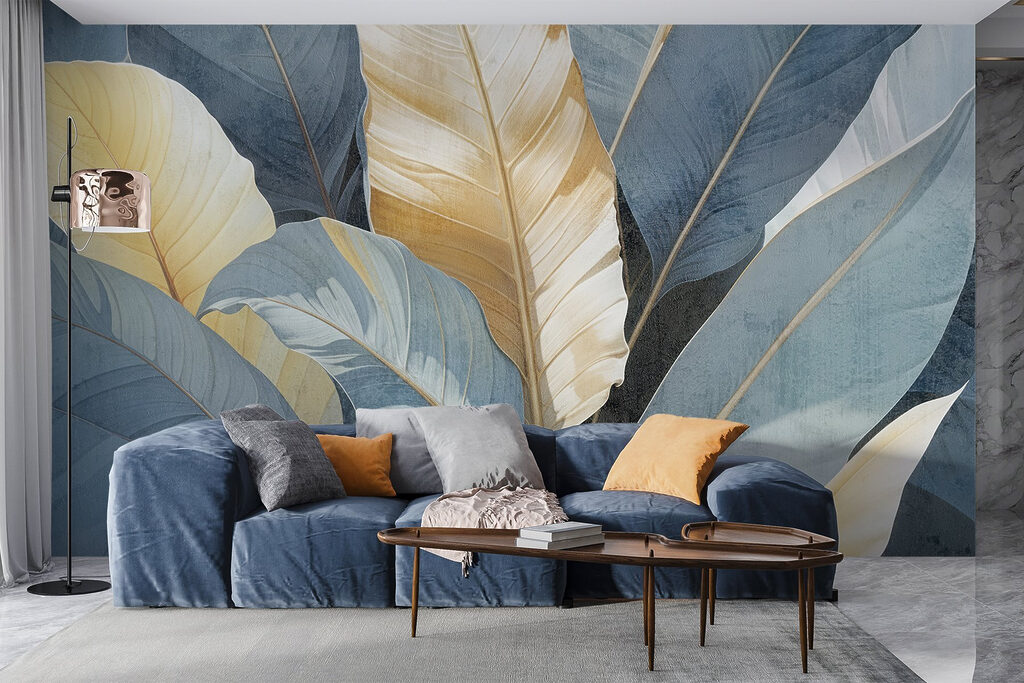 Grandes folhas com nervuras — interior 2