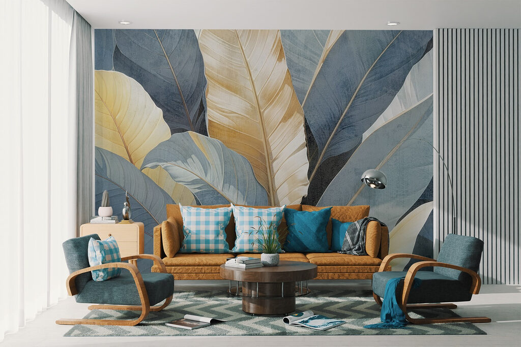 Grandes folhas com nervuras — interior 3